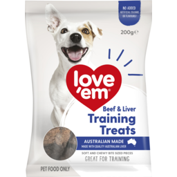 Photo of Love'em Beef & Liver Training Treats Dog Treats 200g