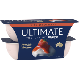 Photo of Ultimate Yoghurt By Danone Juicy Strawberry 4x115g