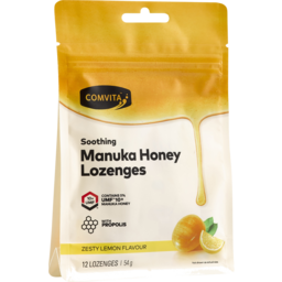 Photo of Comvita Manuka Honey Lozenges (With Propolis) - Lemon 12 Loz