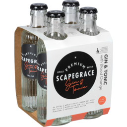 Photo of Scapegrace 7% Gin & Tonic 4x250ml Bottles