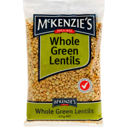 Photo of Mckenzie's Mckenzies Whole Green Lentils 375g