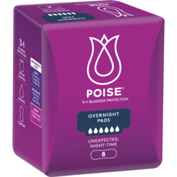 Photo of Poise Pads For Bladder Leaks Overnight 8 Pack 