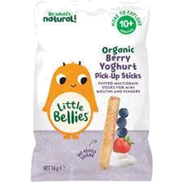 Photo of Baby Bellies Pick-Up Sticks Yoghurt Berry 16gm