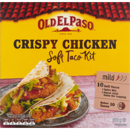 Photo of Old El Paso Mild Crispy Chicken Soft Taco Kit 10 Pack 370g