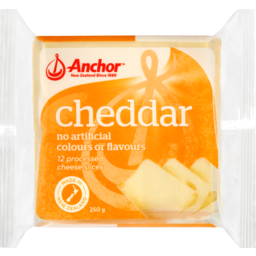 Photo of Anchor Cheese Slice Cheddar 250g
