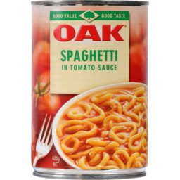 Photo of Oak® Spaghetti In Tomato Sauce 420g 420g