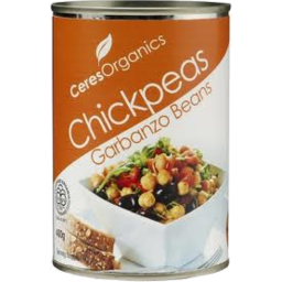 Photo of Ceres Org Chickpeas 400gm