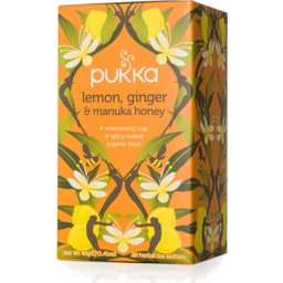 Photo of Pukka Tea - Lemon, Ginger & Manuka Honey (20 bags)