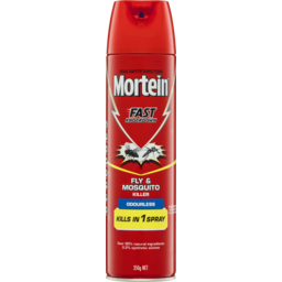 Photo of Mortein Fast Knockdown Fly & Mosquito Killer Odourless Insect Spray Aerosol 350g