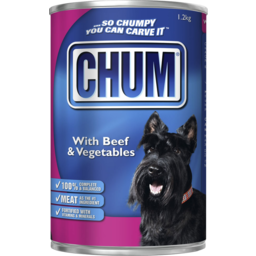 Photo of Chum Dog Food with Beef & Vegetables 1.2kg