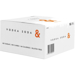 Photo of Vodka Soda & Tropical % Case 4 X 330ml