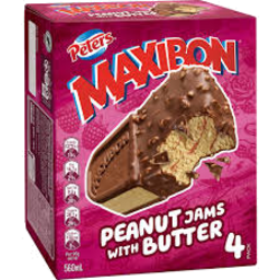 Photo of Peters Maxibon Peanut Butter & Jelly 4pk