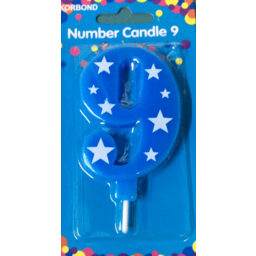 Photo of Korbond Number 9 Birthday Candle