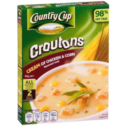 Photo of Country Cup Croutons Cream Of Chicken & Corn Flavoured Soup 50g 2 Serves