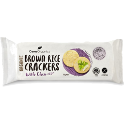 Photo of Ceres Organics Brown Rice Crackers - Chia