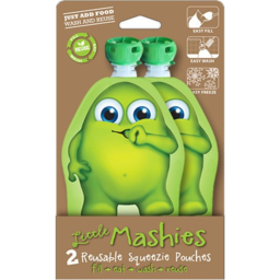Photo of Little Mashies Reusable Food Pouches Green