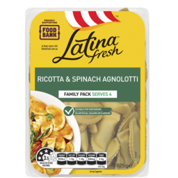 Photo of Latina Fresh Classic Ricotta & Spinach Agnolotti Fresh Pasta 625g