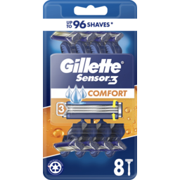 Photo of Gillette Sensor3 Comfort 8pk Disposable Razors, Shave Care