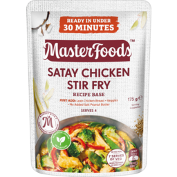 Photo of Masterfoods Satay Chicken Stir Fry Stove Top Recipe Base 175g