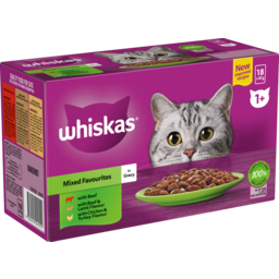 Photo of Whiskas Cat Food Pouch Mixed Selection In Gravy 18 Pack