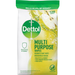 Photo of Dettol Crisp Apple Multipurpose Disinfectant Wipes 120 Pack