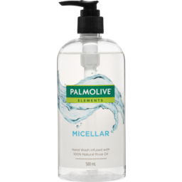 Photo of Palmolive Elements Liquid Hand Wash Soap , Micellar + 100 % Natural Rose Oil Pump, Recyclable Bottle