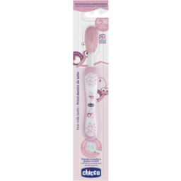 Photo of Chicco First Milk Teeth Toothbrush 6-36 Months Pink 1 Pack