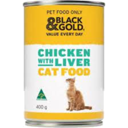 Photo of Black & Gold Cat Food Chicken Liver 400gm