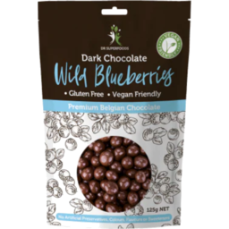 Photo of Dr Superfoods Dark Chocolate Wild Blueberries 125g