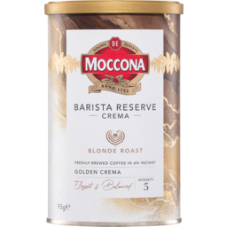 Photo of Moccona Barista Reserve Crema Blonde Roast Instant Coffee 95g
