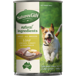 Photo of Nature's Gift™ Adult All Breeds Loaf Chicken, Turkey & Vegetables Wet Dogfood