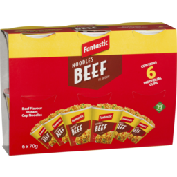 Photo of Fantastic Cup Noodles Beef 6pk