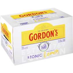 Photo of Gordon's 7% Gin & Tonic 7% 12x250ml Cans