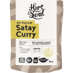 Photo of Hart & Soul All Natural Satay Curry Recipe Base 80gm