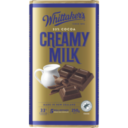 Photo of WHITTAKERS:WHIT Creamy Milk Chocolate Block 250g