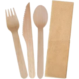 Photo of Community Co Wood Cutlery & Napkin 10pk