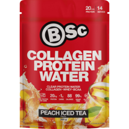 Photo of Bsc Body Science Peach Iced Tea Collagen Protein Water 350g