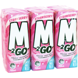 Photo of M2Go Strawberry Milk 6x250ml