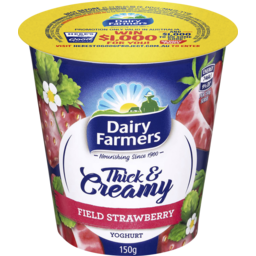 Photo of Dairy Farmers Thick & Creamy Yoghurt Strawberry 150g