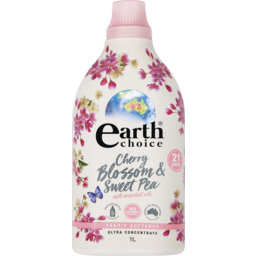 Photo of Earth Choice Ultra Concentrate With Essential Oils Cherry Blossom & Sweet Pea Fabric Softener 1l