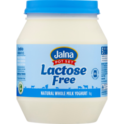 Photo of Jalna Pot Set Lactose Free Natural Whole Milk Yoghurt 1kg