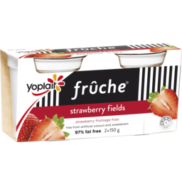 Photo of Fruche Strawberry Fields Yoghurt 2x150g