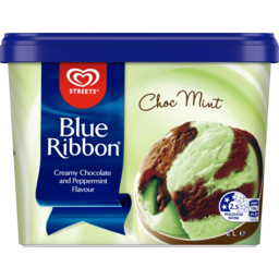 Photo of Streets Blue Ribbon Choc Mint Ice Cream 2l
