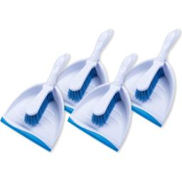 Photo of Xtra Kleen Dustpan With Rubber Lip & Brush Set