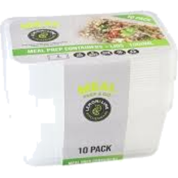 Photo of Disposable Food Containers Rectangle 1000ml 10pk