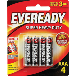 Photo of Eveready Red Hd Battery Aaa 4pk