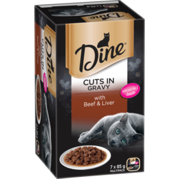 Photo of Dine with Beef & Liver in a Rich Gravy 7 x 85g