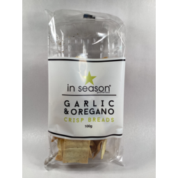 Photo of In Season Crispbreads Garlic & Oregano 100g