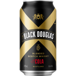 Photo of Black Douglas Blended Scotch Whisky & Cola 375ml