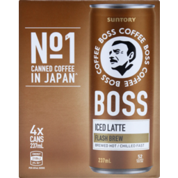 Photo of Boss Coffee Iced Latte 4.0x237ml